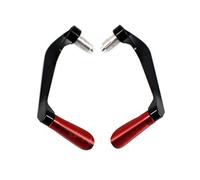 GCLANXI Motorcycle CNC 7/8" 22mm Handlebar Grips Guard Brake Clutch Levers Guard Protector for ZX-6R ZX6R ZX 6R(Red)