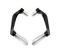 GCLANXI Motorcycle CNC 7/8" 22mm Handlebar Grips Guard Brake Clutch Levers Guard Protector for ZX-6R ZX6R ZX 6R(Silver)