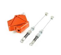 GCLANXI Motorcycle CNC Aluminum Stunt Clutch Lever Easy Pull Cable System for Kawasaki 1000 Z1000SX 1000 Tourer Z900RS Z750R(Orange)
