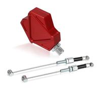 GCLANXI Motorcycle CNC Aluminum Stunt Clutch Lever Easy Pull Cable System for Yamaha XT600 XT 600 E R X Z XT600E XT600Z XT600R XT600X(Red)