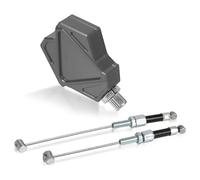 GCLANXI Motorcycle CNC Aluminum Stunt Clutch Lever Easy Pull Cable System for Yamaha XT600 XT 600 E R X Z XT600E XT600Z XT600R XT600X(Grey)