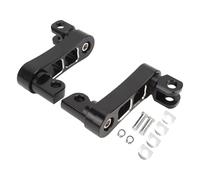 GCLANXI Motorcycle Foot Peg Highway Bracket 360° Adjustable Rugged Foot Peg Extension Bracket For Touring Foot Peg Extension Bracket(Black and White)