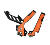 GCLANXI Motorcycle Frame Guards Motocross X-Grip Frame Protection Cover For KTM XCW XCFW SX SXF EXC EXCF 2011-2016 125 150 250 350-500(Black Orange)