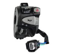 GCLANXI Motorcycle Handle Switch With Passing Light Hazard Light Plug Horn Warning Light Turn Signal Button For Honda Click150 Left
