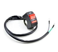 GCLANXI Motorcycle Handlebar Flameout Switch ON OFF Power Button For Moto Motor ATV Bike DC12V/10A Black Universal