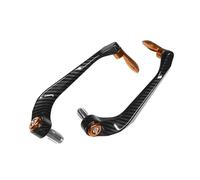 GCLANXI Motorcycle Levers Guard Brake Clutch Handlebar Protector for Yamaha R3 R25 YZF R1 YZF R6 Handle Bar Motor ABS + Aluminum Parts(Orange)