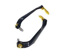 GCLANXI Motorcycle Levers Guard Brake Clutch Handlebar Protector for Yamaha R3 R25 YZF R1 YZF R6 Handle Bar Motor ABS + Aluminum Parts(Gold)