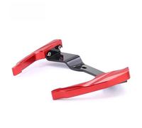 GCLANXI Motorcycle Tail Armrest Motocross Thickened Passenger Handle CNC Aluminum Rear Handrail For CFMOTO 250NK 300NK NK250 NK300(3D-Red)