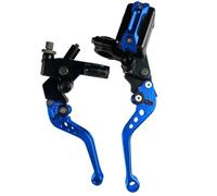 GCLANXI One Pair 7/8" 22mm Universal Motorcycle Brake Master Cylinder Lever Cable Clutch Reservoir for Scooter Sport Dirt Bike(Blue B)