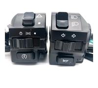 GCLANXI Universal 7/8" 22MM Motorcycle Switch Handlebar Motorbike Horn Turn Signal Headlight Control Buttons For Moped Scooter HONDA(L and R)