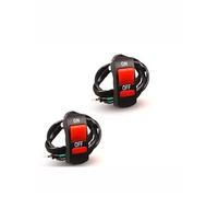 GCLANXI Universal Motorcycle Handlebar Flameout Switch ON OFF Button For Moto Motor ATV Bike DC12V/10A Black(Brown)