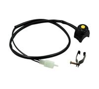 GCLANXI Universal Motorcycle Kill Stop Switch Red Push Button Horn Starter Dirt Bike ATV UTV Dual Sport For 22mm Handlebar Mounted Bars(Yellow)