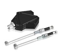 GCLANXI XT 600 E R X Z Motorcycle CNC Aluminum Stunt Clutch Lever Easy Pull Cable System for Yamaha XT600 XT600E XT600R XT600X XT600Z(Black)