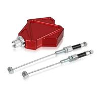 GCLANXI XT 600 E R X Z Motorcycle CNC Aluminum Stunt Clutch Lever Easy Pull Cable System for Yamaha XT600 XT600E XT600R XT600X XT600Z(Red)