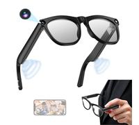 GCLCPAEN Anti-Blue Light Glasses,800w Photo And Video Recording,Ai Intelligent Image Recognition/Translation,With Voice Assistant,Open Design, For Travel,Work,Business Black