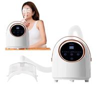 GCLCPAEN Eye Spray Device,Eye Nebulizer,Hot And Cold Dual Modes,3-Level Adjustment,Intelligent Voice Broadcast,Smart Timing,Led Touch,Silicone Eye Mask,350ml Water Tank,Eye Care B