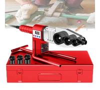 GCLCPAEN Handheld Welding Machine,Pipe Welder Kit,Led Digital Display,With 0.79/0.98/1.26in Black Gold Die Head,Double-Pipe Heating,Ut Type Base,Metal Protective Box,For Ppr,Ppb,Ppe Pipes KIT1