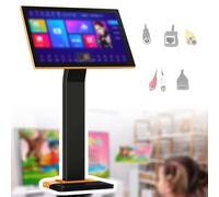 GCLCPAEN Karaoke Machine For Adults,Vertical All-In-One Karaoke Machine,21.5" Screen,500g-6t,Smart Dual System,Massive Music Library,App/Voice Song Request,For Home Party 3T