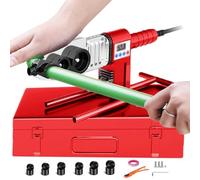 GCLCPAEN Pipe Welding Machine,Electric Plastic Welder,Led Digital Display,With 0.79/0.98/1.26/1.57/1.97/2.46in Black Gold Die Head,Double-Pipe Heating,Ut Type Base,For Ppr Pipes KIT1