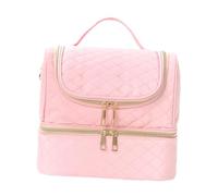 Gcljlmy 2 Tier Nail Polish Storage Bag Organiser Mulit Travel Make Up Bag Nail Art Tools Carry Case for Business Trip Hotel, pink, A, A