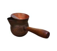 Gcljlmy Copper Teapot, Turkish Coffee Pot, Tea Ceremony Accessories, 300ml Hammered Tea Kettle, Tea Kettle for Tea Houses (Style B)