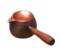 Gcljlmy Copper Teapot, Turkish Coffee Pot, Tea Ceremony Accessories, 300ml Hammered Tea Kettle, Tea Kettle for Tea Houses (Style C)