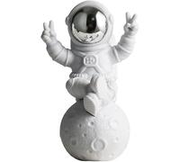 Gcljlmy Creative Astronaut Statues Figurine Spaceman Sculpture Figures Kids Boys Party Decor Astronaut Outer Space Bedroom Ornaments (Silver A)