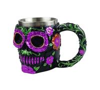Gcljlmy Cup, Wine Cup, 3D Design, Unique Stainless Steel Drinkware, Drink Cup, Drinking Cup for Festivals, Holidays, Indoor, Dining Table, Mug 450 ml (Cup 450 ml, 8.7 x 15 x 11 cm)