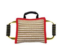 Gcljlmy Dog Bite Cushion, Dog Bite Wedge with Robust Protective Handle, Portable, Tear-Resistant Design, Ideal as a Tug Toy for Dogs Who Like to Bite (Red)