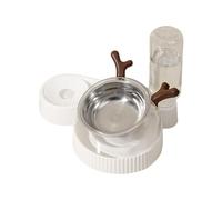 Gcljlmy Elevated Feeder Slow Feeder Feeder Feeder 15° Tilted Cat Bowls Food and Water Set for Cats Dogs Brown Antlers