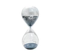 Gcljlmy Glass Hourglass Sand Timer 10 Minutes Home Decor Desk Timer Decorative Glass Sand Timer for Shelf Kitchen Office Closet Blue