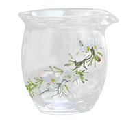 Gcljlmy Glass Tea Cup, Tea Serving Cup, Multi-Purpose Small Coffee Cup, Teaware for Adults, Men, Women, Cafe, Office, Hotel, Tea Ceremony, Party (8.7 cm)