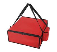 Gcljlmy Insulated Pizza Delivery Bag Catering Home Large Capacity Fresh Picnic Waterproof Insulated Food Delivery Bag (Red S)