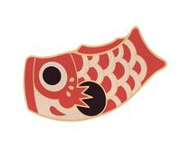 Gcljlmy Japanese Koi Outdoor Mat, Fish Bath Mat, Entrance Rug, Fish Doormat, Welcome Rug for Hallway, Kitchen, Bedroom, Laundry, Home Decoration (Red 37cmx70cm)