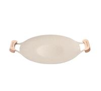 Gcljlmy Korean BBQ Pan, Griddle, Cooking Pan, Circular Accessories, BBQ Frying Pan, Frying, Outdoor Cooking, Pan for Picnic at Home (30 cm)