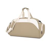 Gcljlmy Large Capacity Oxford Fabric Travel Bag with Shoe Compartment Sports Bag for Business Travel Fitness Men Women, khaki, ID pocket