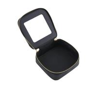 Gcljlmy Make Up Bag Cosmetic Organiser Transparent for Car Essentials Trendy Fabric Waterproof Girls Gift Bag Cosmetic Bag, black, A