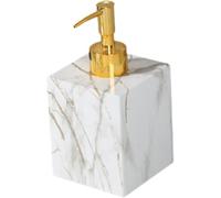 Gcljlmy Marble Texture Soap Dispenser, Lotion Dispenser Bottle, 400ml Refill, Stylish Pump Soap Container for Home Bathroom, Laundry Room (Goldkopf Gold)