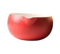 Gcljlmy Matcha Bowl, Tea Bowl, Accessories Matcha Mixing Bowl for Office Tea House Gift for Matcha Tea Ceremony (Red)