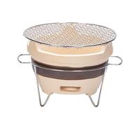 Gcljlmy Old Clay Oven Outdoor Portable Table Grill Mini Charcoal Grill for Brewing Tea Camping Cafe (L)
