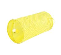 Gcljlmy Pet Cat Tunnel, Rabbit Tunnel, Play Centre, Hide and Seek Out, Foldable Cat Toy, Cat Play Tunnel for Dogs, Rabbits (Yellow)