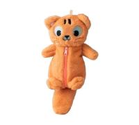 Gcljlmy Plush Pencil Case with Zipper Soft Original Cartoon Plush Stationery Bag Cosmetic Bag for Preschool Testing Home and, tiger, capybara