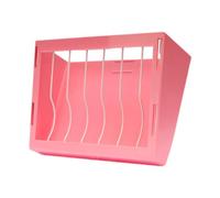Gcljlmy Rabbit Hay Feeder Rack Minimise Waste Easy Installation Rabbit Food Dispenser Small Pet Food Dispenser for Chinchilla (Pink)