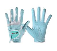 Gcljlmy Technically Breathable Non-Slip Left Hand from Right Golf Gloves Cloth for Women Ladies Golf Sports (Blue, XXL)