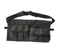 Gcljlmy Tool Waist Bag Portable Tool Bag Removable Multifunctional Pockets Belt Bag Tool Organiser for Carpenters Gardeners (Black)