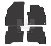 GCM - Car Floor Mats for Citroen Nemo Multispace MPV 2008-2012 Full Coverage Floor Protection - Anti Slip & Fit Car Mat with Clips Easy to Clean Car Carpet for All-Weather- Black Edging, Carpet