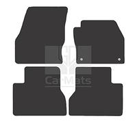 GCM - Car Floor Mats for Ford Tourneo Connect People Carrier 2016 To Present - Anti Slip & Fit Rubber Car Mats with Clips Easy to Clean Heavy Duty for All-Weather- Red Edging, Rubber