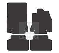 GCM - Car Floor Mats for Jaguar XF 2008-2014 Full Coverage Floor Protection - Anti Slip & Fit Car Mat with Clips Easy to Clean Car Carpet for All-Weather- Black Edging, Carpet