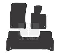 GCM - Car Floor Mats for Land Rover Range Rover Vogue 2002-2012 Full Coverage Floor Protection - Anti Slip & Fit Car Mat with Clips Easy to Clean Car Carpet for All-Weather- Black Edging, Carpet