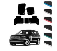 GCM - Car Floor Mats for Land Rover Range Rover Vogue 2012 To 2022 Full Coverage Floor Protection - Anti Slip & Fit Car Mat with Clips Easy to Clean Car Carpet for All-Weather- Blue Edging, Carpet